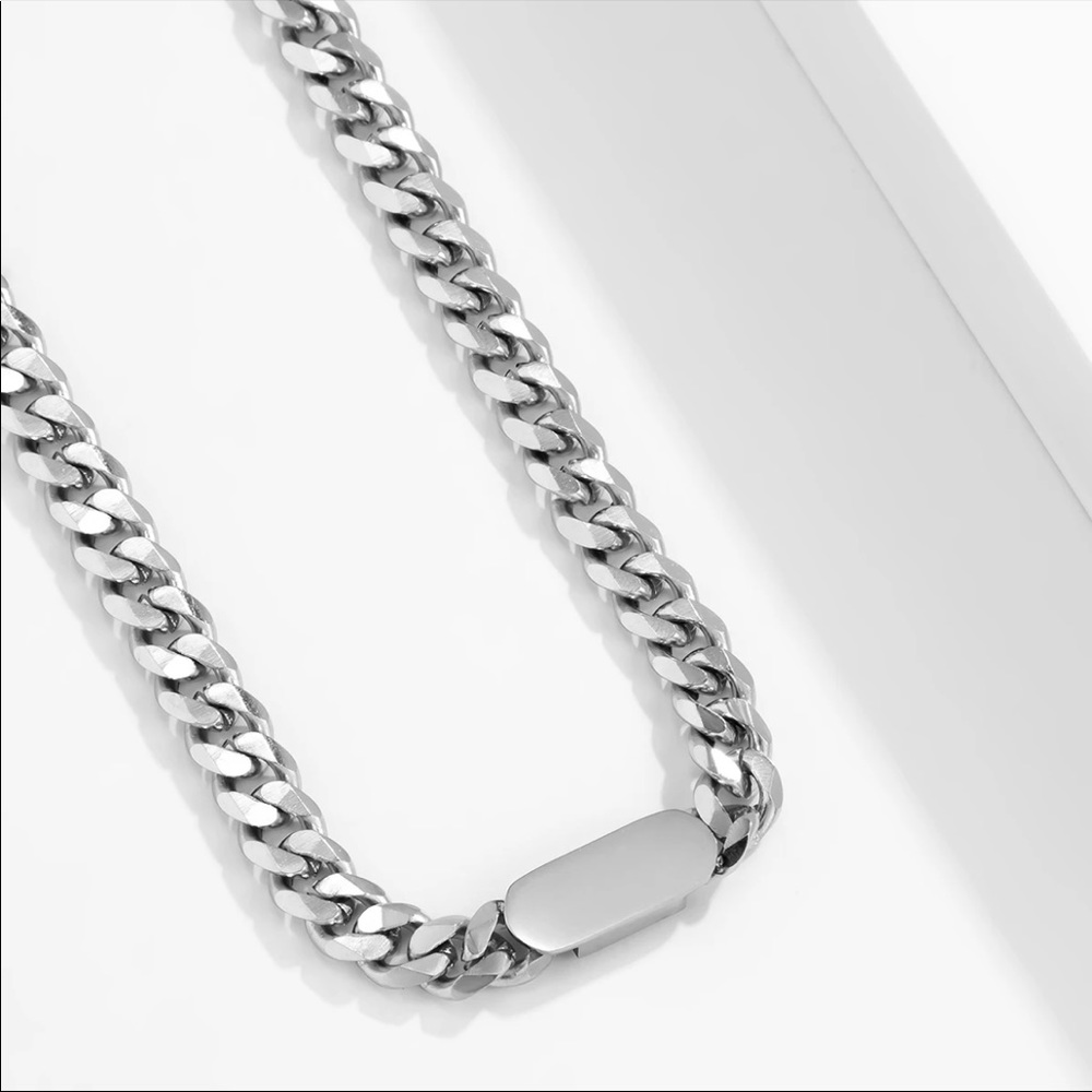 NEW 925 STERLING SILVER PUNK CHOKER NECKLACE - Picture 6 of 7